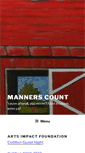 Mobile Screenshot of mannerscount.com